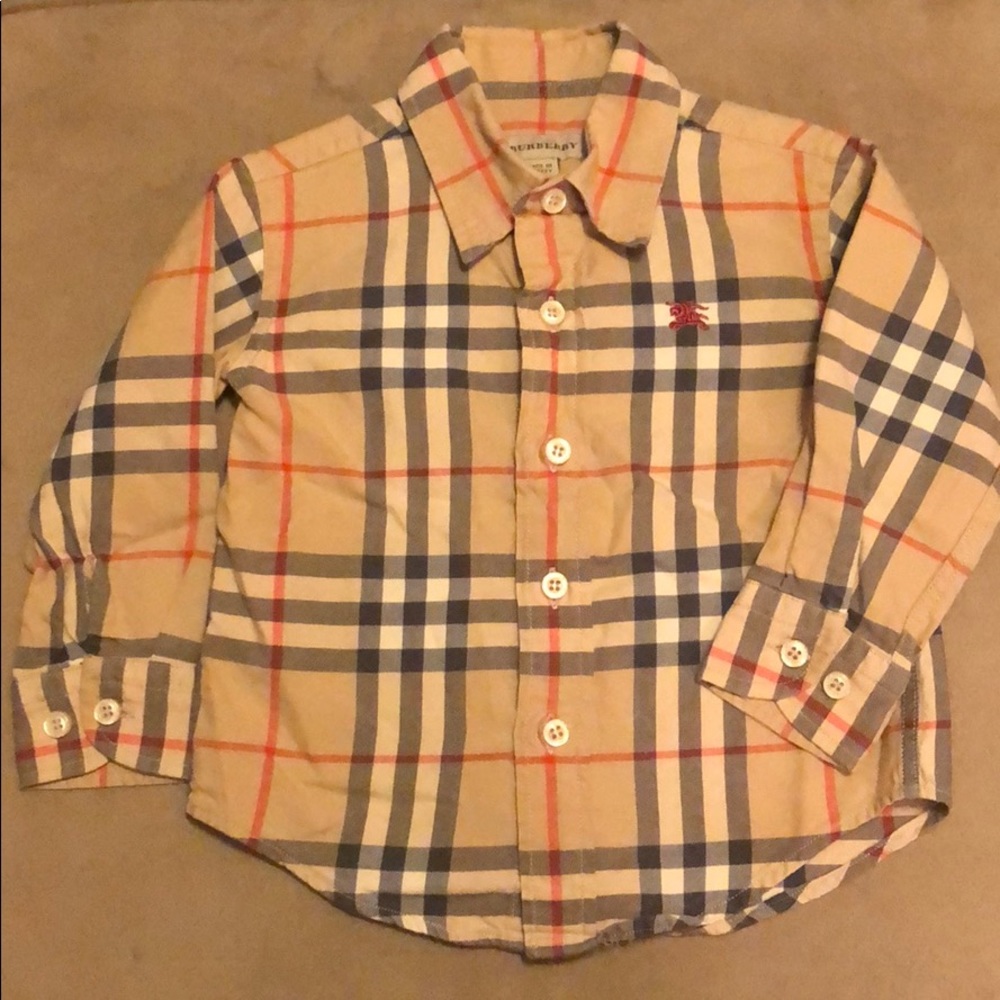Boys Burberry Button Down